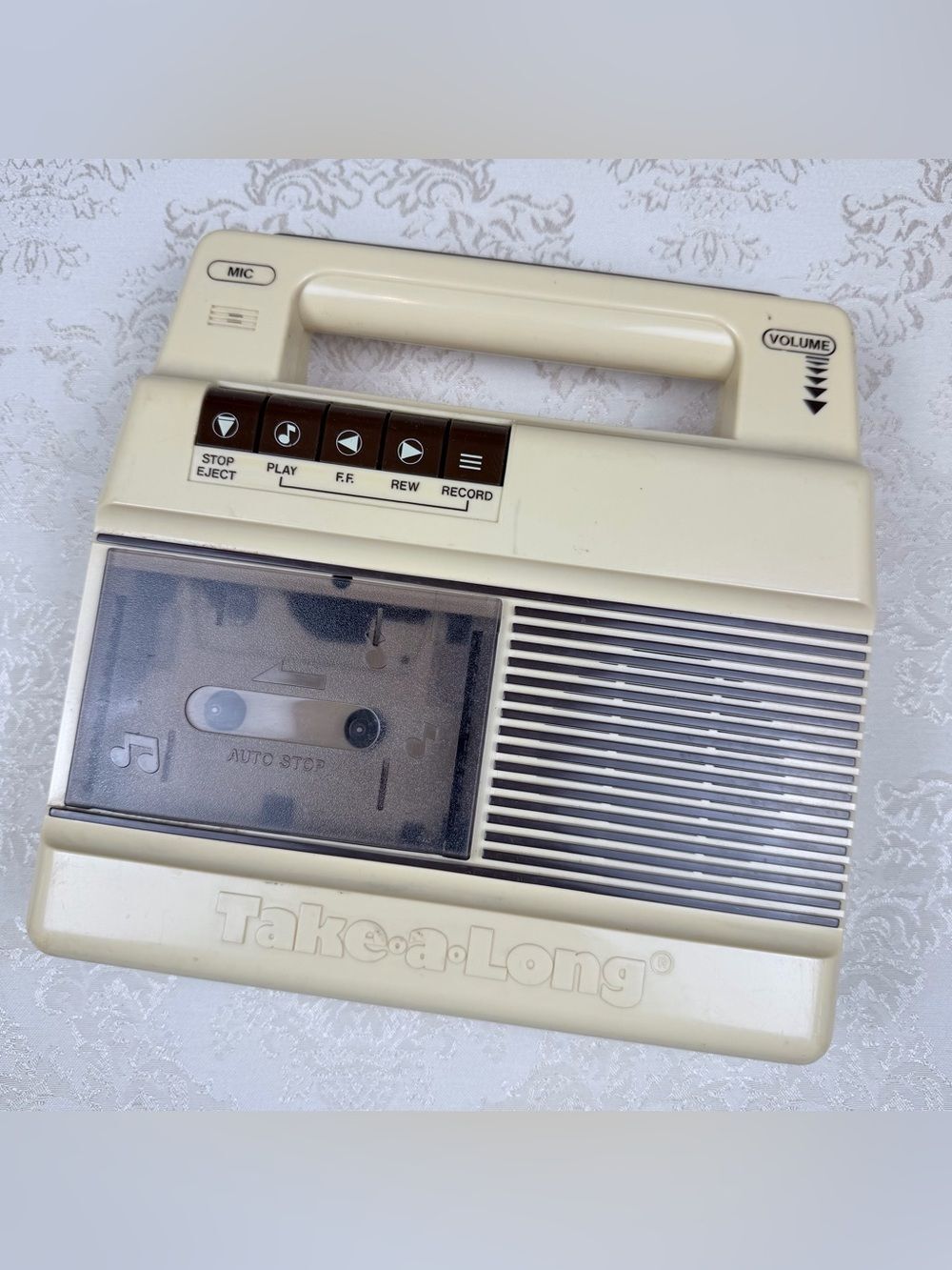 Vintage Portable Take-A-Long Cassette Player - 1983, READ - Not working